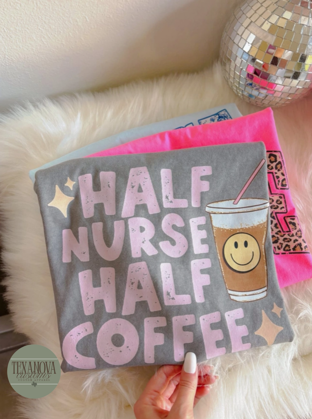 Half Nurse, Half Coffee Graphic