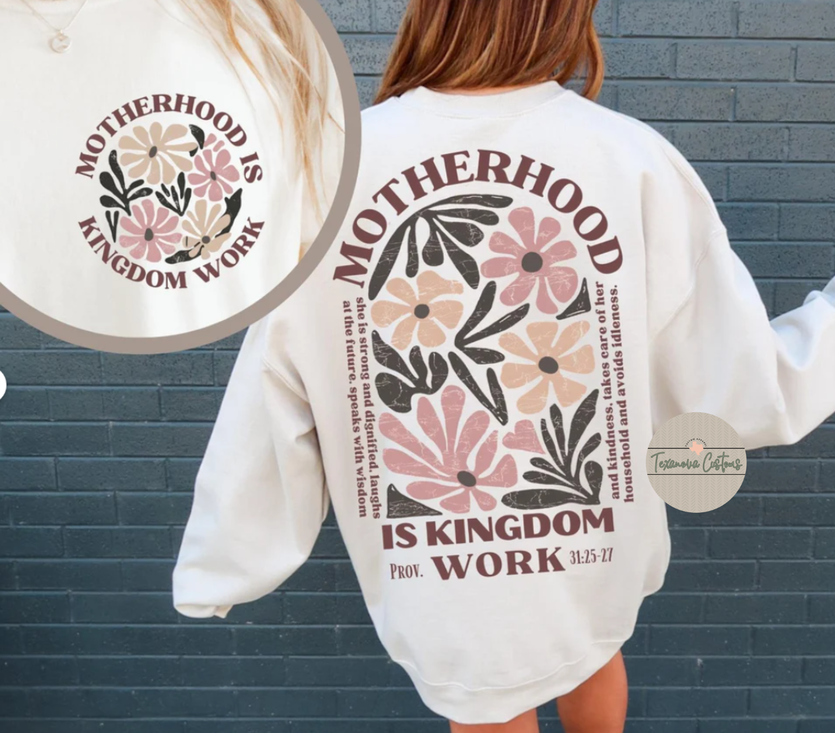 Motherhood is Kingdom Work Graphic