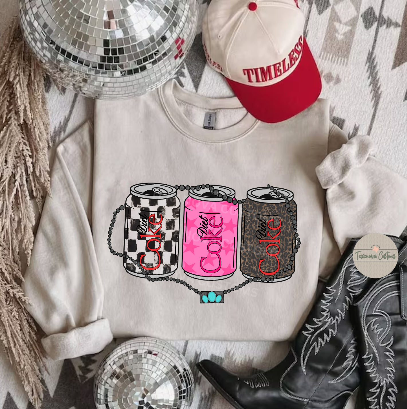 Diet Coke Turquoise Graphic