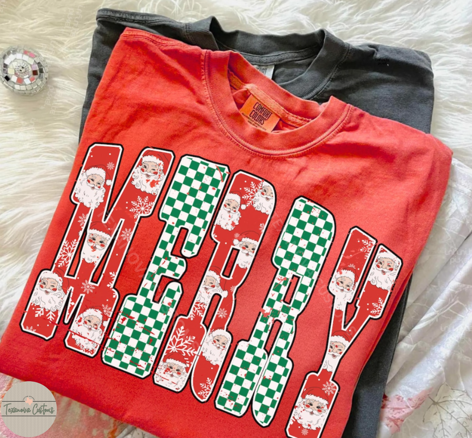 Checkered Merry Graphic