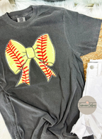 Softball Bow Graphic