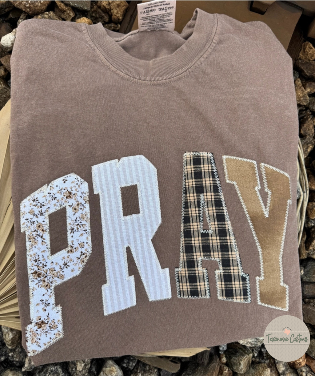 Embroidered Pray Tee