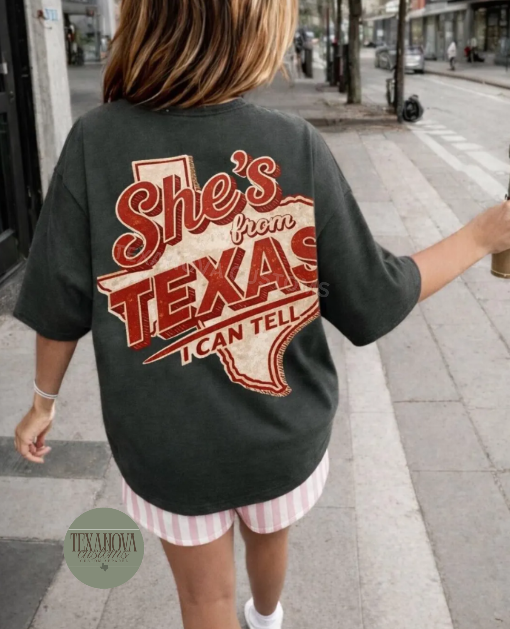 She's Like Texas Red Graphic
