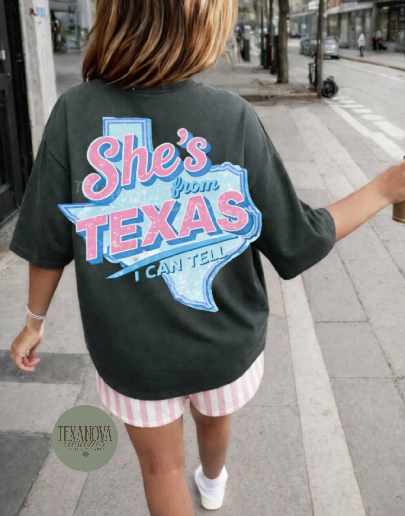 She's Like Texas Blue Graphic