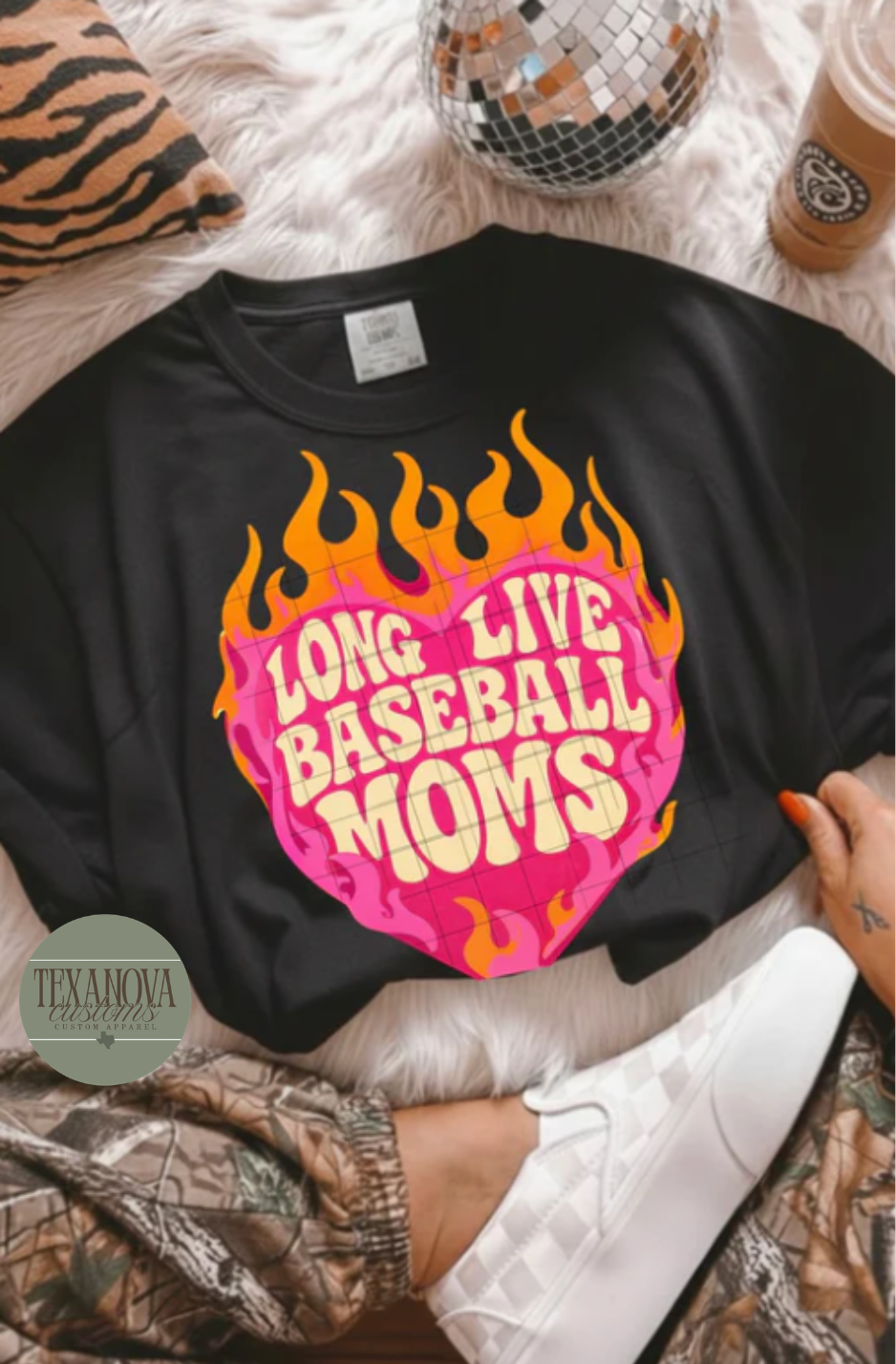 Long Live Baseball Moms Graphic