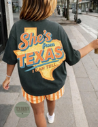 She's Like Texas Yellow Graphic