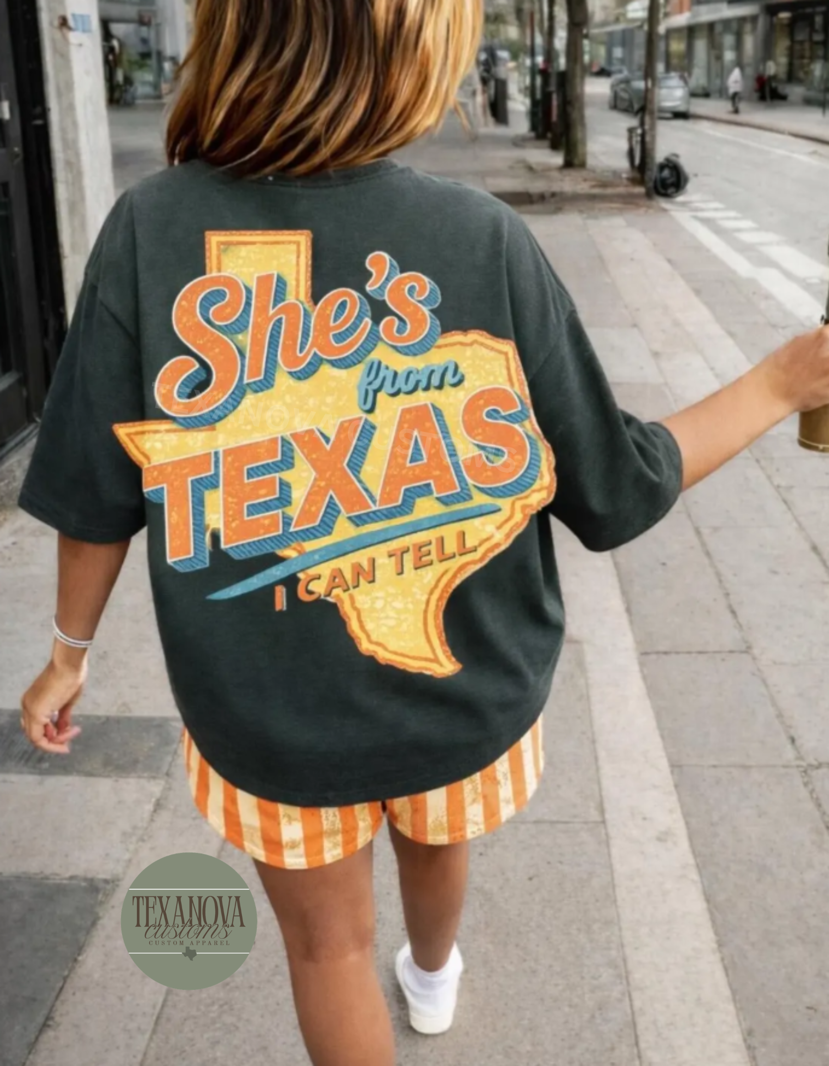 She's Like Texas Yellow Graphic