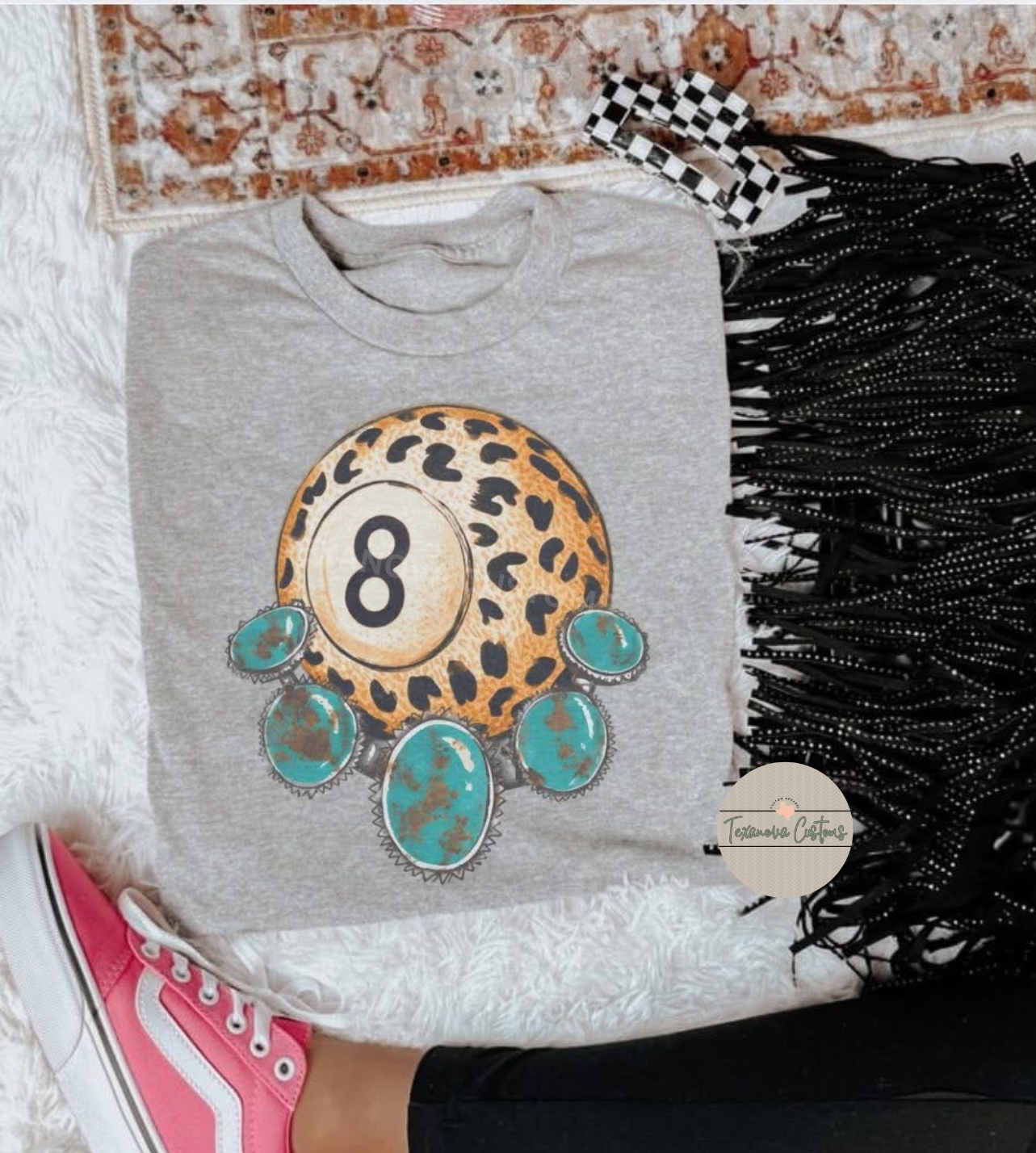 Cheetah 8 Ball Graphic