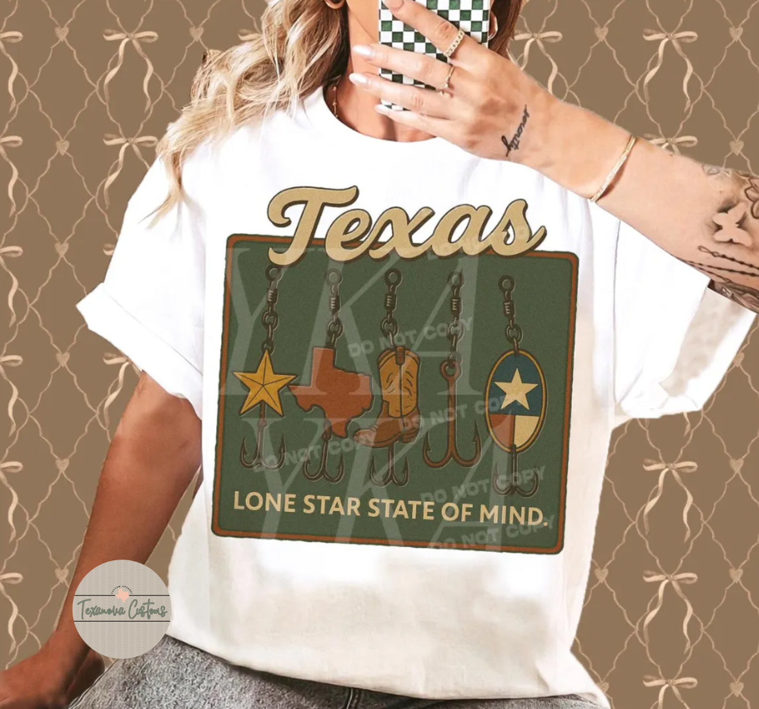 Texas Fishing Graphic