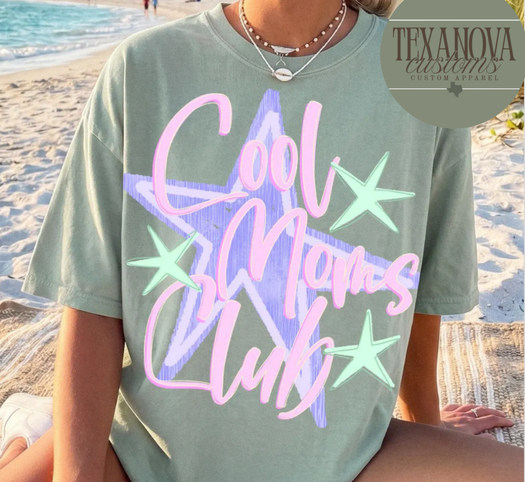 Cool Moms Club Stars Graphic