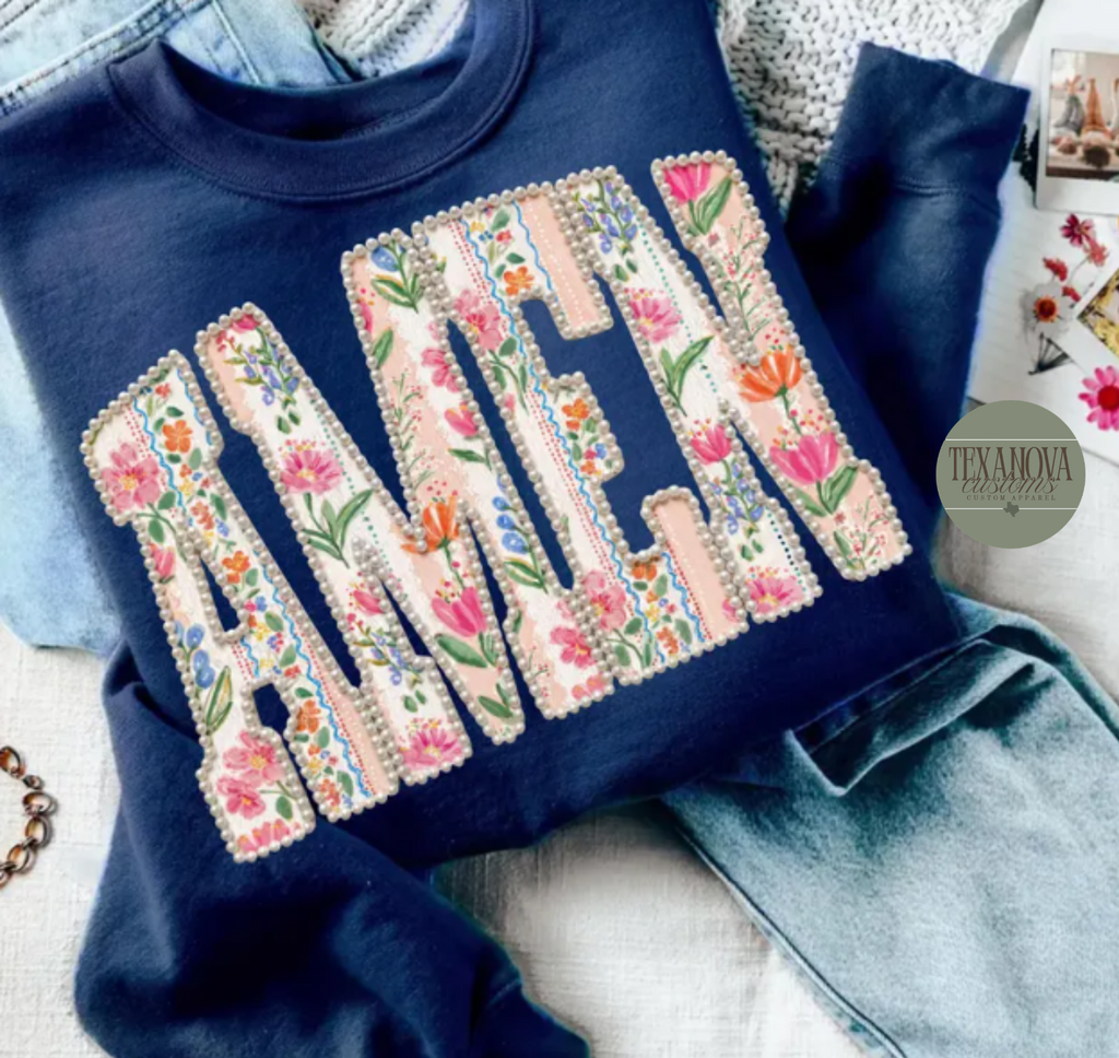 Floral Amen Graphic