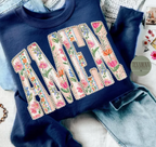 Floral Amen Graphic