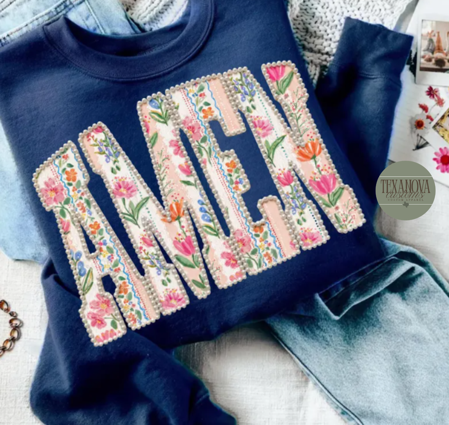 Floral Amen Graphic