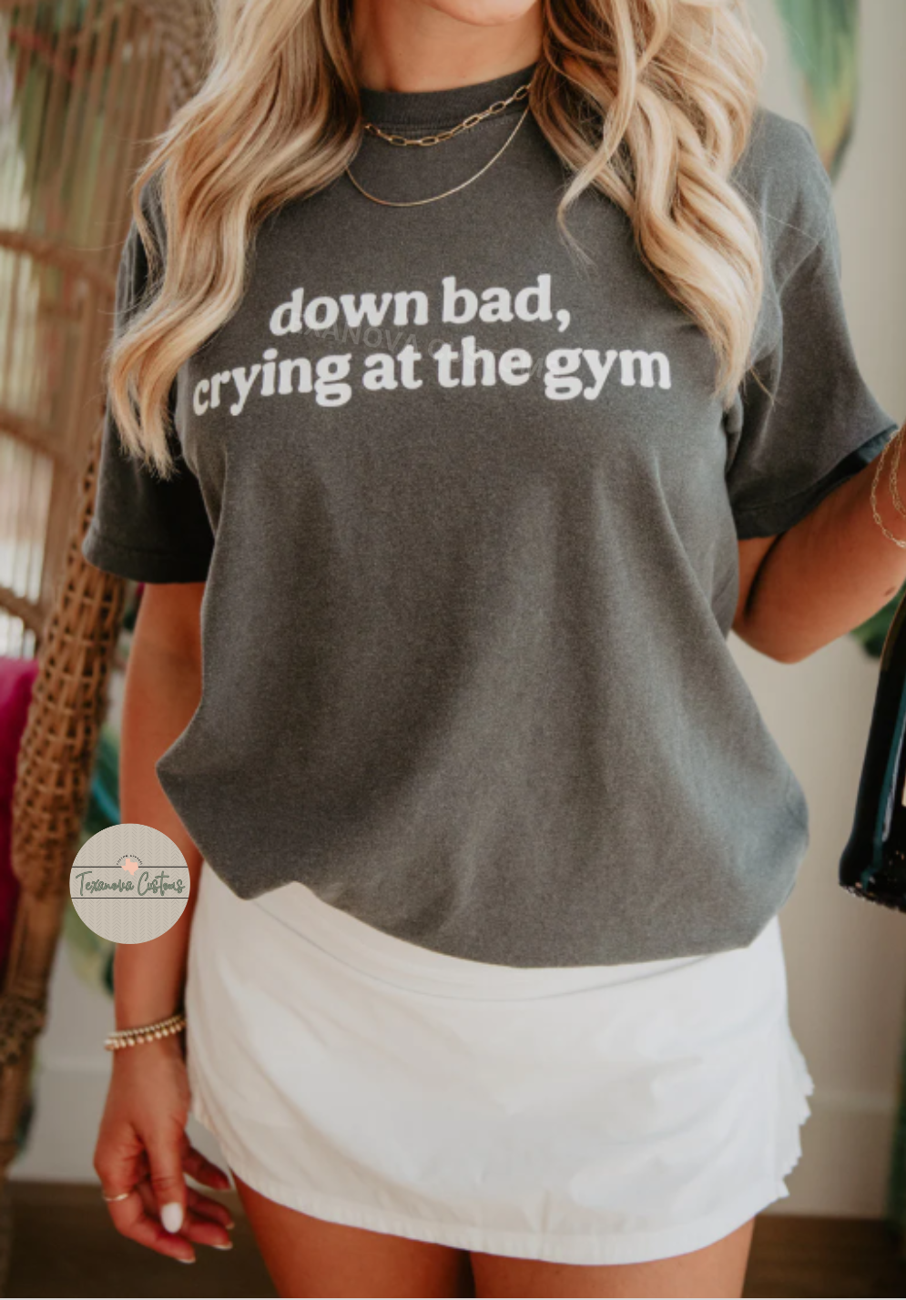 Down bad crying at the gym Graphic
