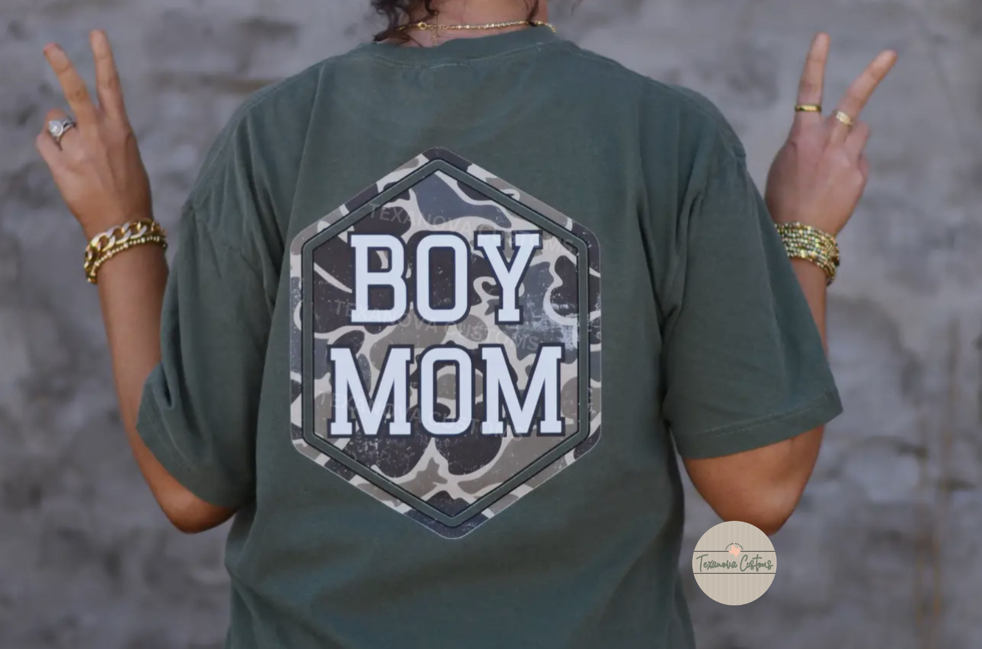 Camo Boy Mom Graphic