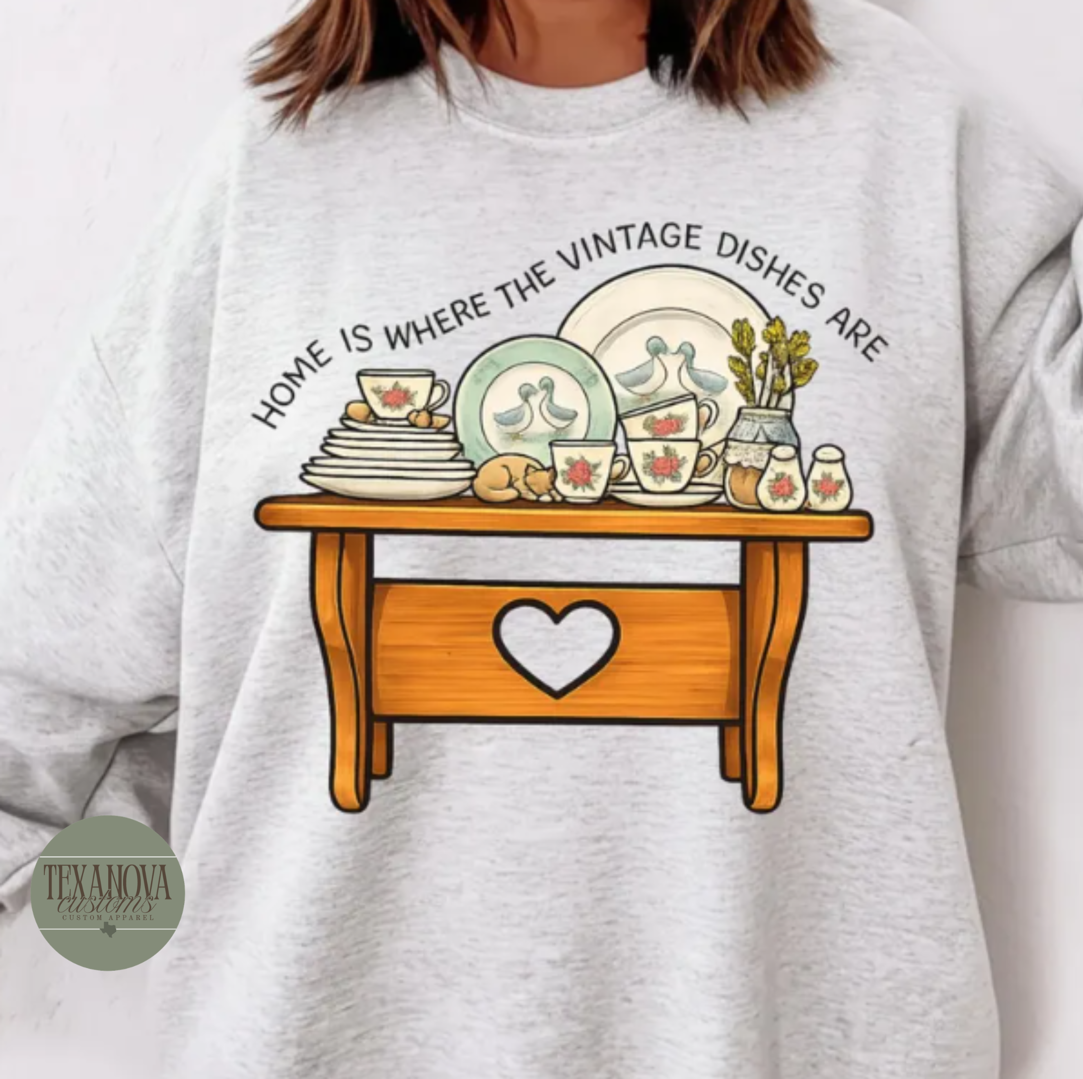 Vintage Dishes Graphic