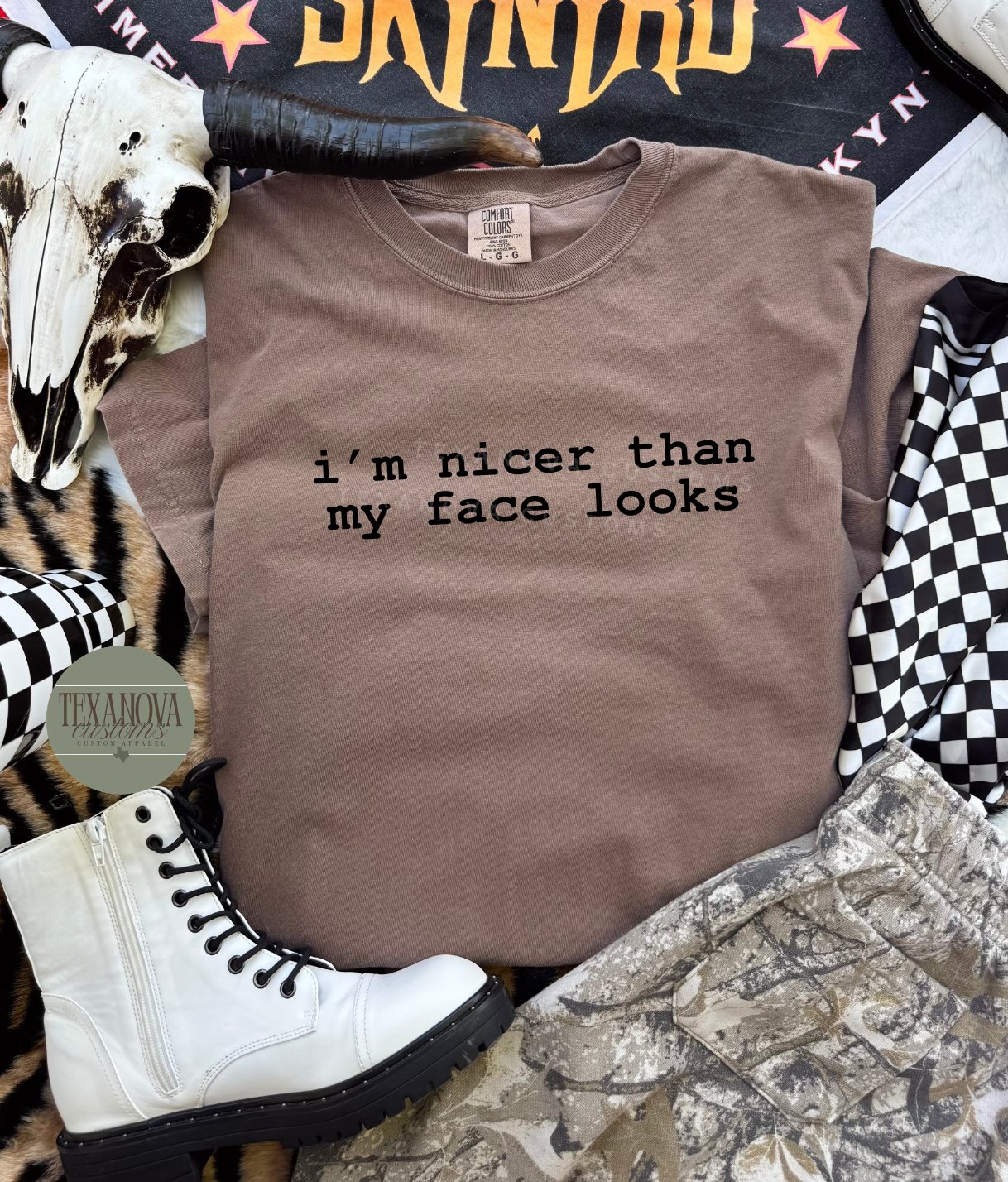 I'm nicer than my face looks Graphic