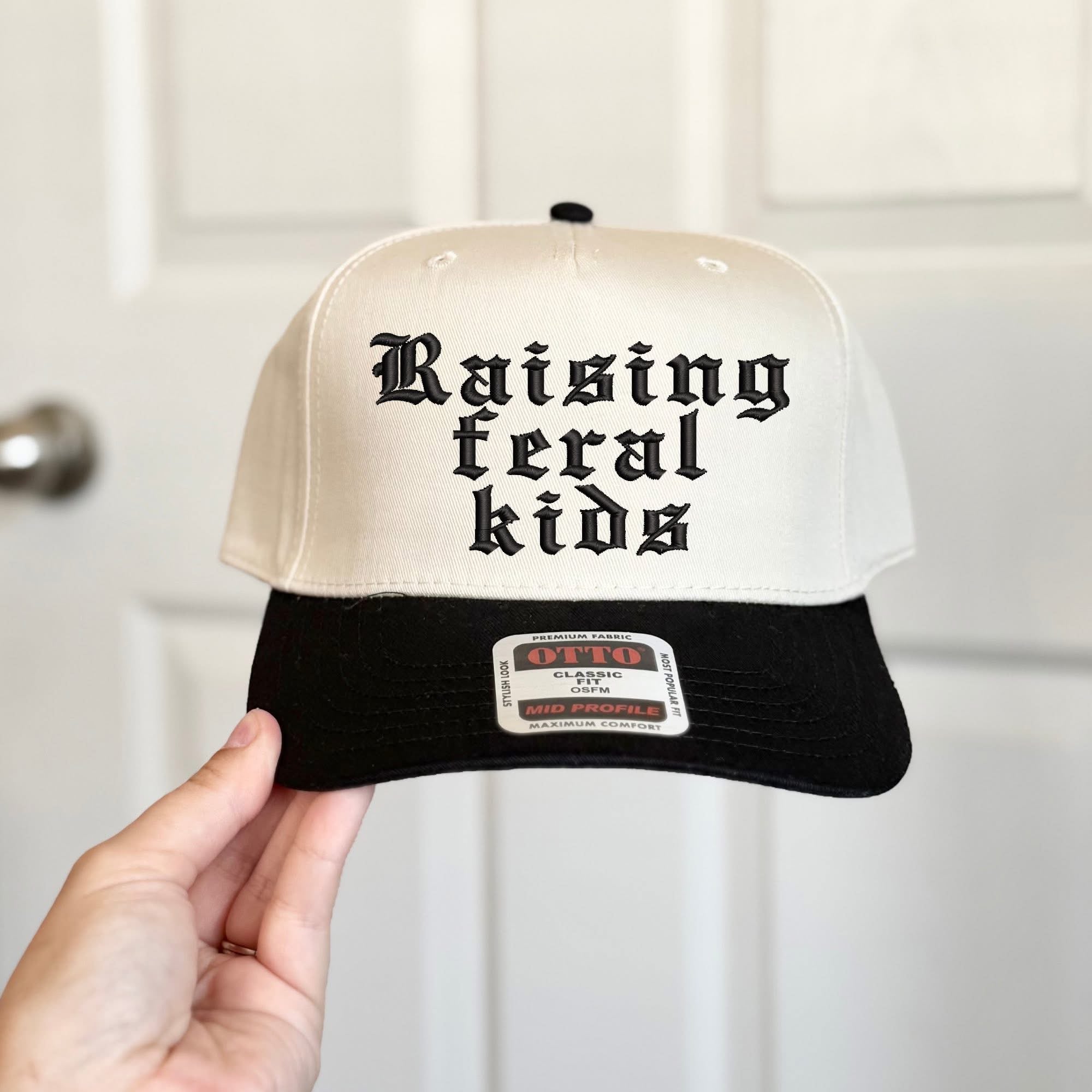 Raising Feral Kids Retro Trucker