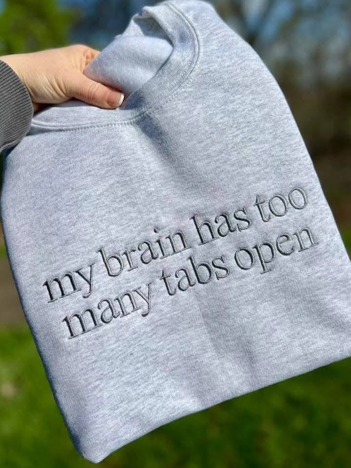 Embroidered Too many tabs open