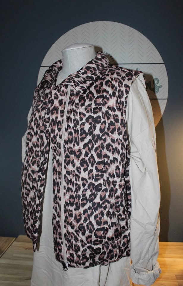 Cheetah Puff Vest