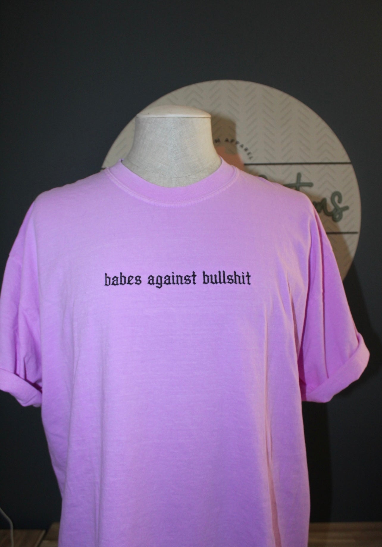 Embroidered Babes against bullshit