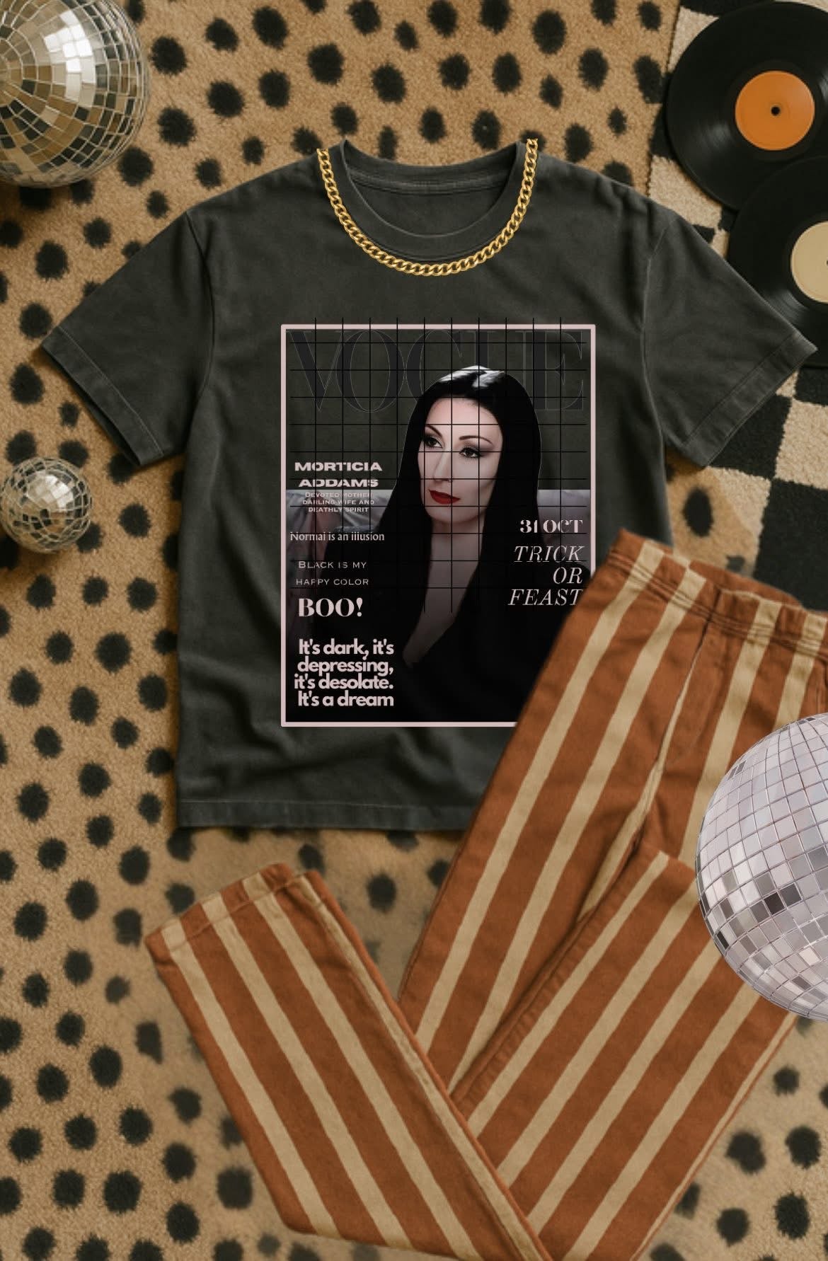 Vouge Morticia Graphic