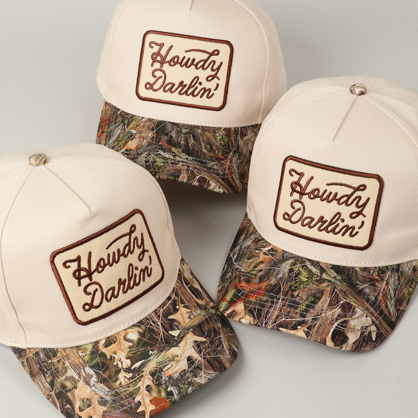 Camo Howdy Darlin' Retro Trucker
