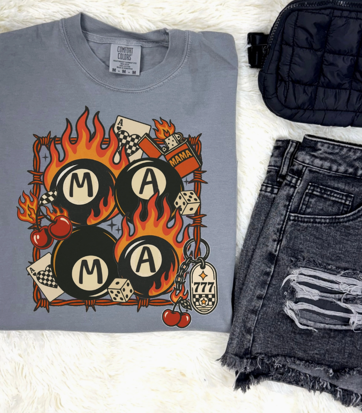 Flame 8 Ball Graphic