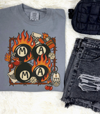 Flame 8 Ball Graphic