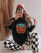 Turquoise Halloween Bucket Graphic