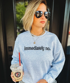 Immediately no Graphic