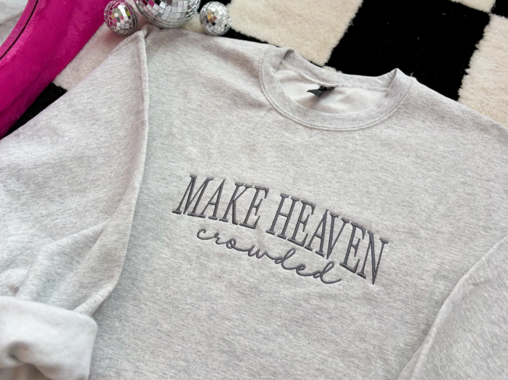 Embroidered Make Heaven Crowded