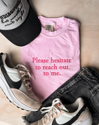 Embroidered Hesitate to reach out