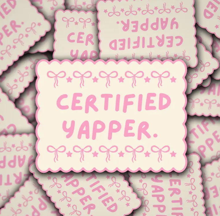 Certified Yapper Sticker