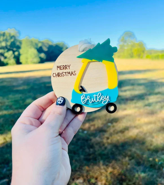 Custom Coupe Name Ornament